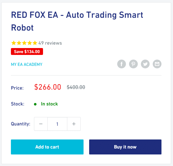 Red Fox EA pricing