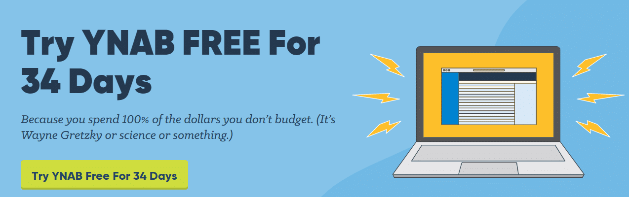 Try YNAB free for 34 days