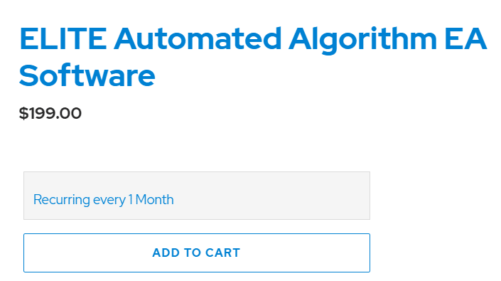 ELITE Automated Algorithm EA pricing