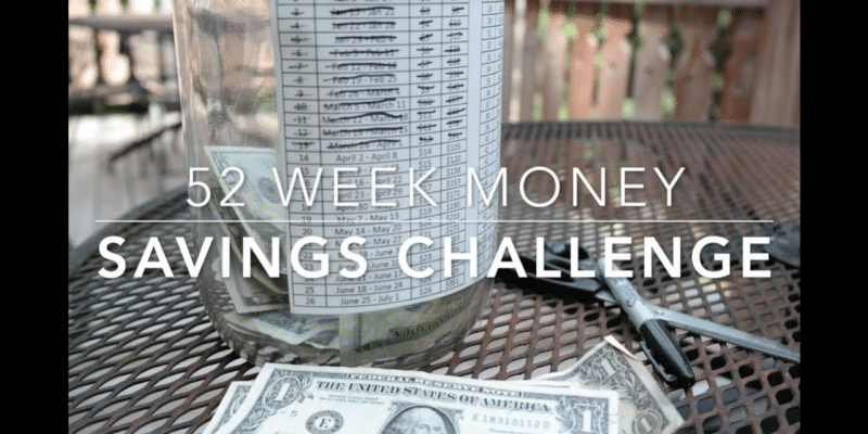 52 Week Money Saving Challenge, text