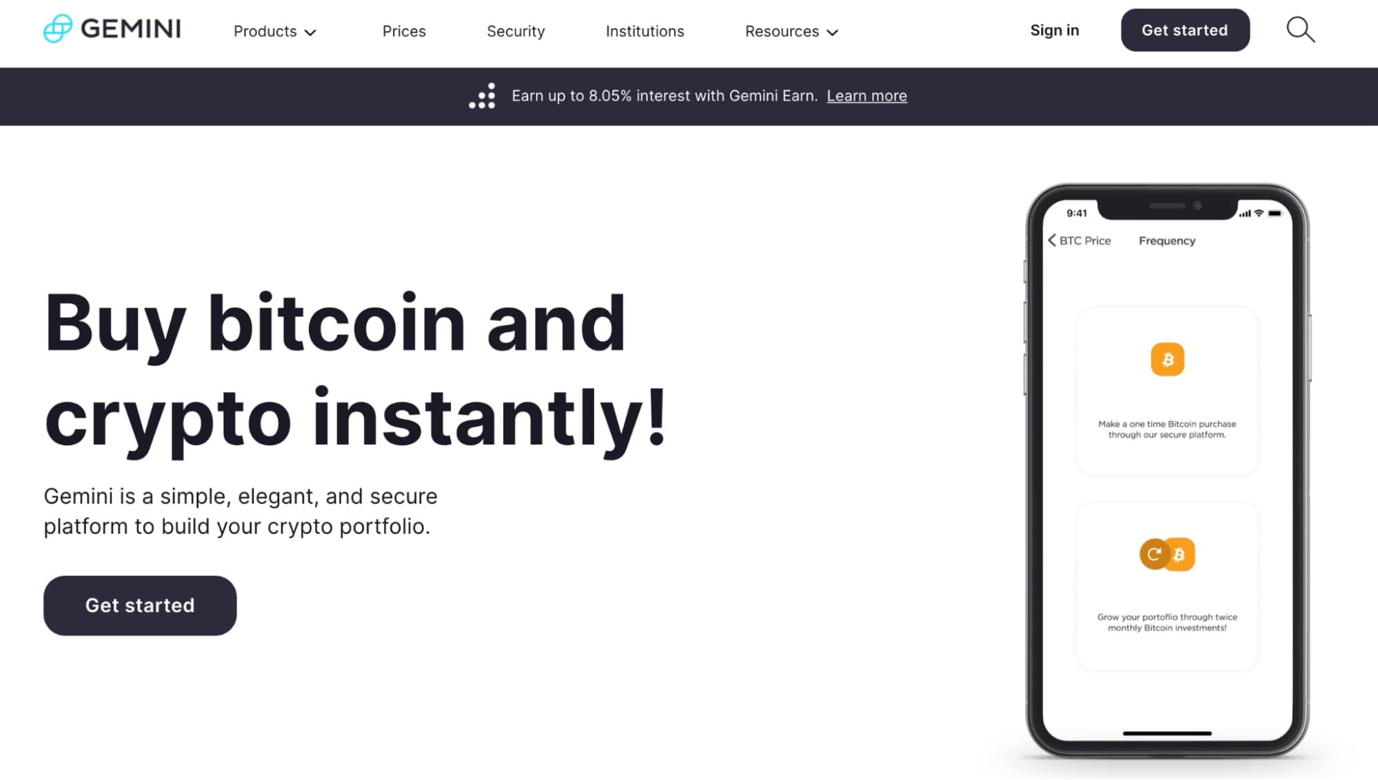 Gemini homepage